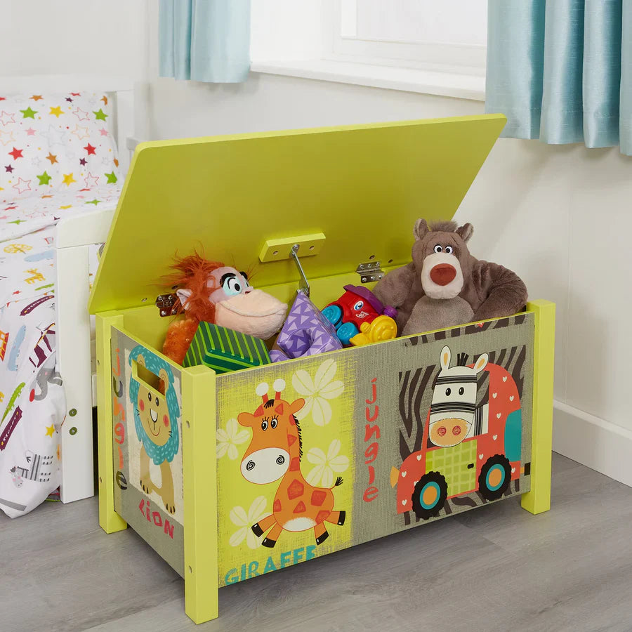 Wooden Toy Box Wooden Safari Animal Green Toy Box Liberty House Toys The Little Baby Brand