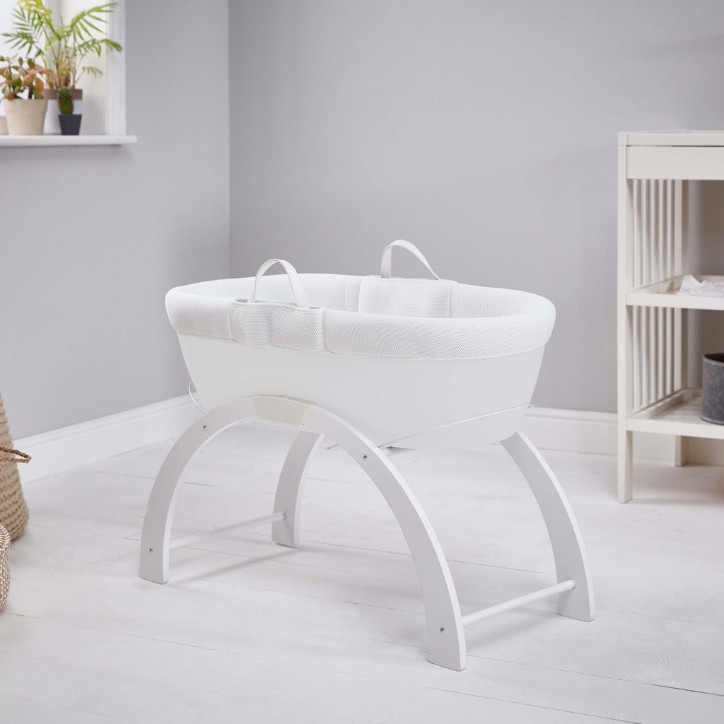 Moses Basket and Stand Shnuggle Dreami Baby Sleeper Pebble Grey  Base (Copy) The Little Baby Brand The Little Baby Brand