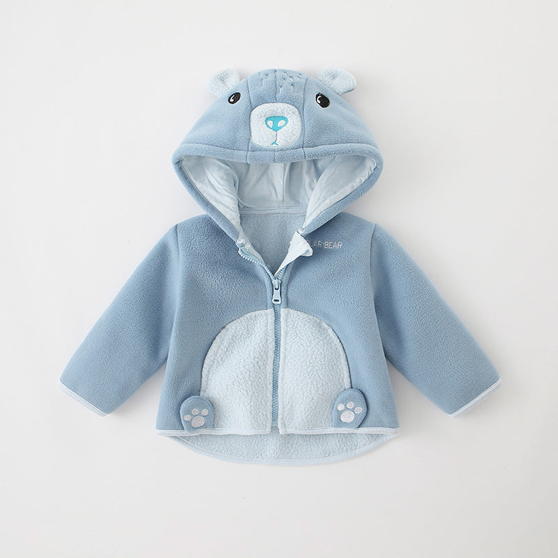 Girls Polar Fleece Jacket Boys Coat Autumn and Winter Clothes Baby Fleece Hooded Tops Baby Clothes eprolo The Little Baby Brand