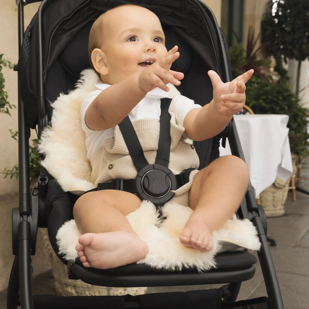 Sheepskin Pram Liner Baby Sheepskin Snuggler Pramliner - Natural The Little Baby Brand The Little Baby Brand