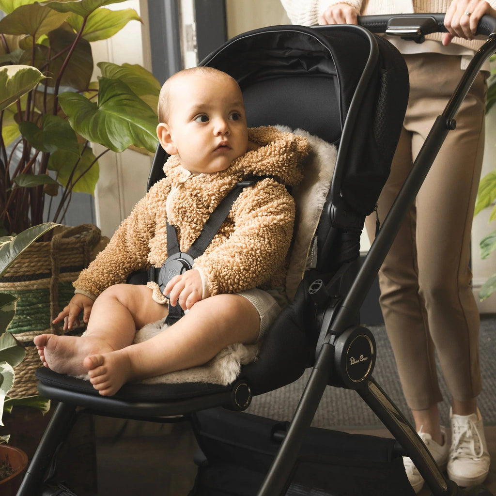 Sheepskin Pram Liner Baby Sheepskin Snuggler Pramliner - Taupe The Little Baby Brand The Little Baby Brand