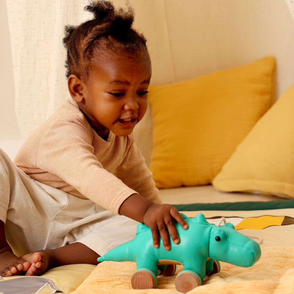 pull along toy Little Big Friends Pull Along - Achille The Crocodile The Little Baby Brand The Little Baby Brand