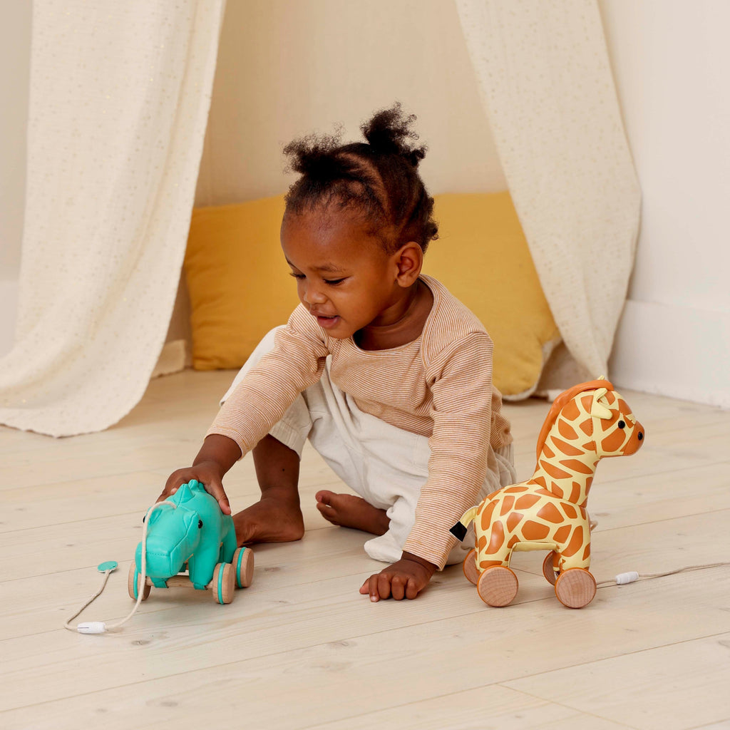 pull along toy Little Big Friends Pull Along - Achille The Crocodile The Little Baby Brand The Little Baby Brand