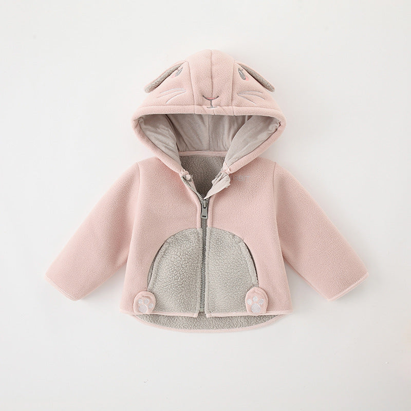 Girls Polar Fleece Jacket Boys Coat Autumn and Winter Clothes Baby Fleece Hooded Tops Baby Clothes eprolo The Little Baby Brand