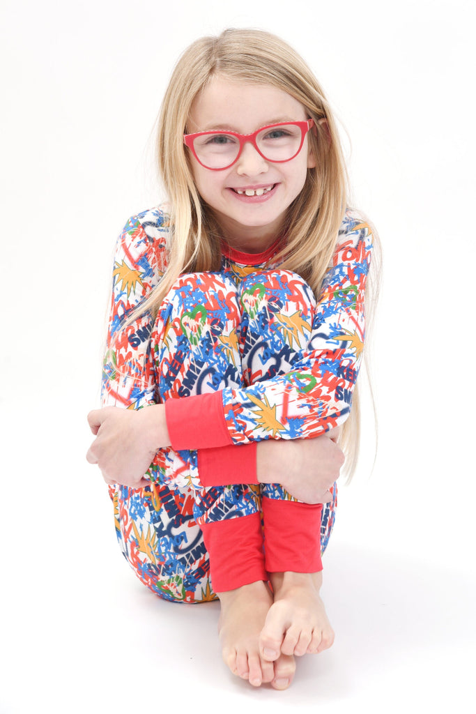 bamboo wear Graffiti Galore - Children's Bamboo Playjay Pyjamas Elivia James The Little Baby Brand