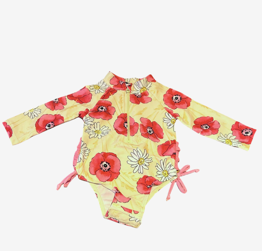 Long Sleeved Baby Girls Swimsuit The Little Baby Brand The Little Baby Brand