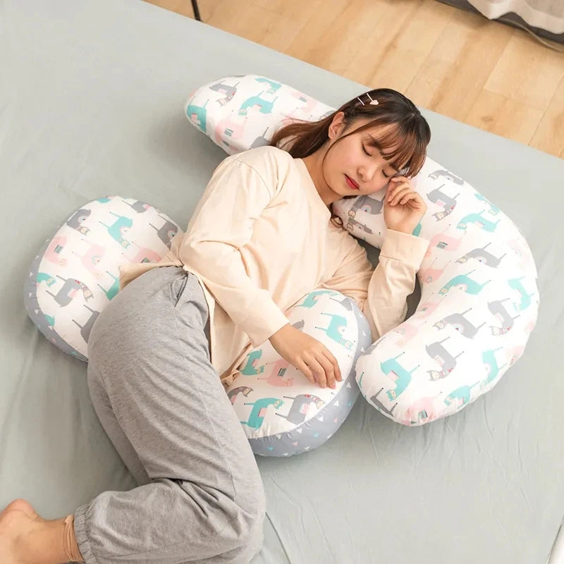 Fresh Pineapple Multi-Function Pregnancy Pillow Sleeping Support Breastfeeding Nursing Pillow Full Body Maternity Pillow Sleep C The Little Baby Brand The Little Baby Brand