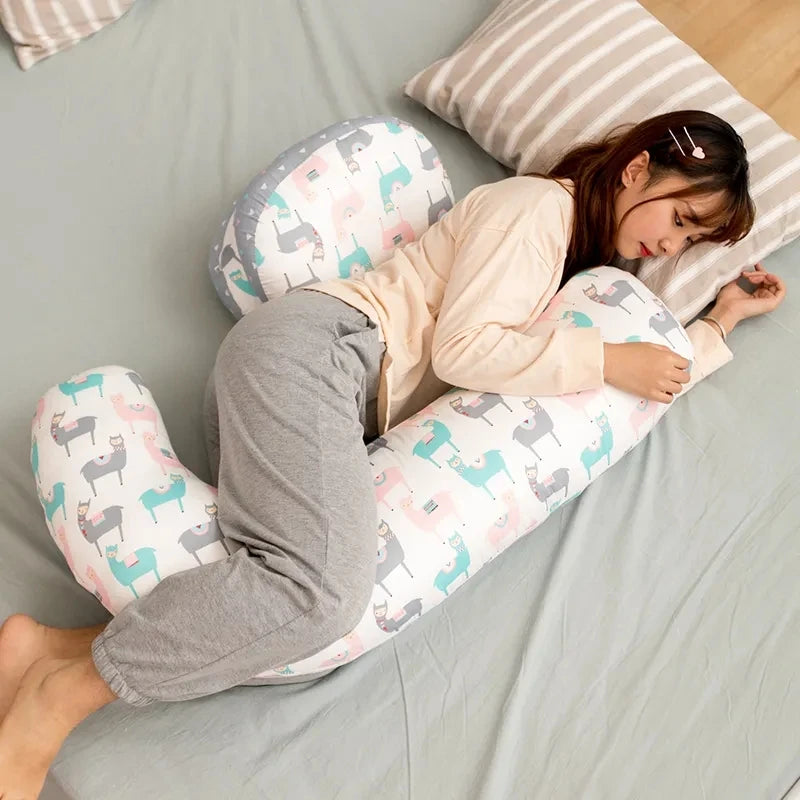 Fresh Pineapple Multi-Function Pregnancy Pillow Sleeping Support Breastfeeding Nursing Pillow Full Body Maternity Pillow Sleep C The Little Baby Brand The Little Baby Brand