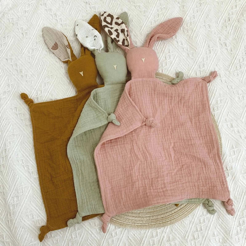 2024 New Baby Security Blanket Soothe Appease Towel Soft Animal Rabbit Doll Teething Bib Infants Comfort Sleeping Nursing Toy The Little Baby Brand The Little Baby Brand