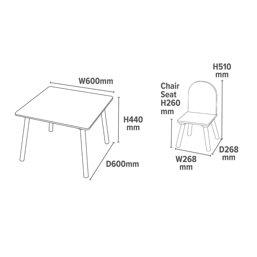 Childrens table and chairs Childrens Unicorn Table and Chairs The Little Baby Brand The Little Baby Brand