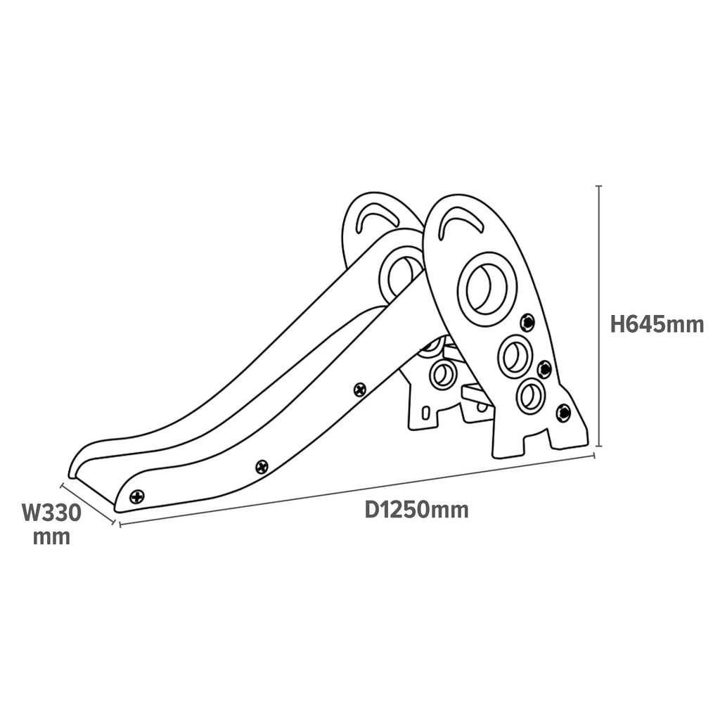 Outdoor Play Equipment Kids Foldable Rocket Slide- White Liberty House Toys The Little Baby Brand