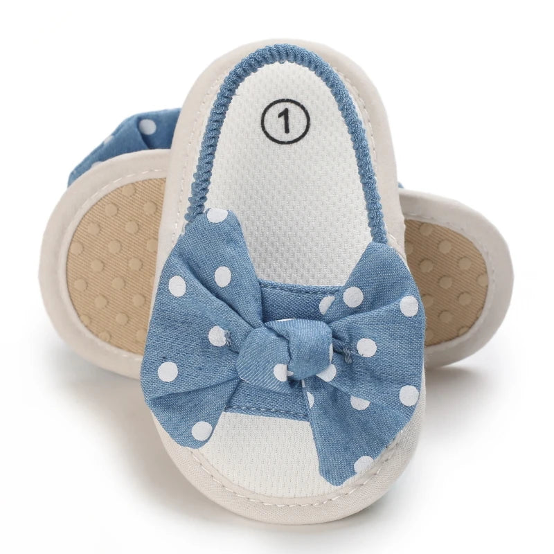 Baby Girls Bow Knot Sandals Summer Soft Sole Flat Princess Dress Shoes Infant Non-Slip First Walkers Footwear 0-18M The Little Baby Brand The Little Baby Brand