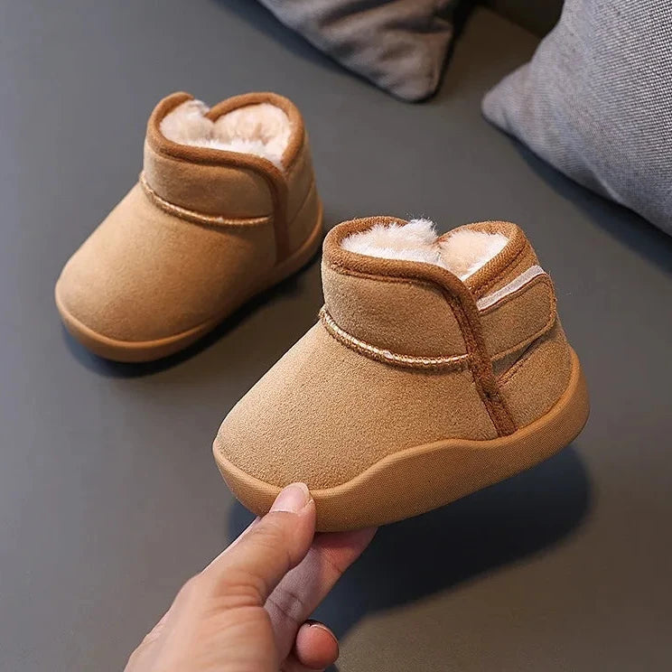 2-8Years Baby Warm and Velvet Shoes Boys Girls Winter Cotton Boots Thickened Children's Soft Soled Anti Slip Shoes Wholesale The Little Baby Brand The Little Baby Brand