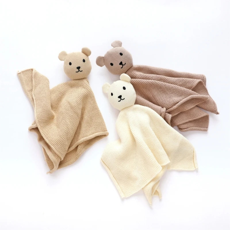 Safe Cotton Baby Towel Newborn Appease Towel Soft Baby Cotton Comforter Security Blanket kawaii Bear Sleeping Dolls Face Towel The Little Baby Brand The Little Baby Brand