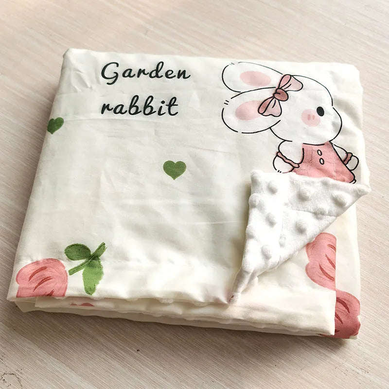 Spring Baby Blanket Warm Double Layer Swaddle Wrap Newborn Thermal Soft Fleece Bath Towel Baby Stroller Blanket Sleepsack 76*102 The Little Baby Brand The Little Baby Brand