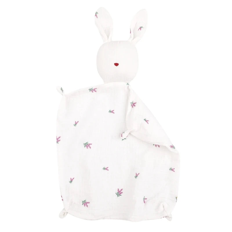 Cute Baby Rattle Bunny Muslin Towel Newborn Soft Cotton Sleeping Dolls Burp Soothing Cloth Blanket Educational Plush Rabbit The Little Baby Brand The Little Baby Brand