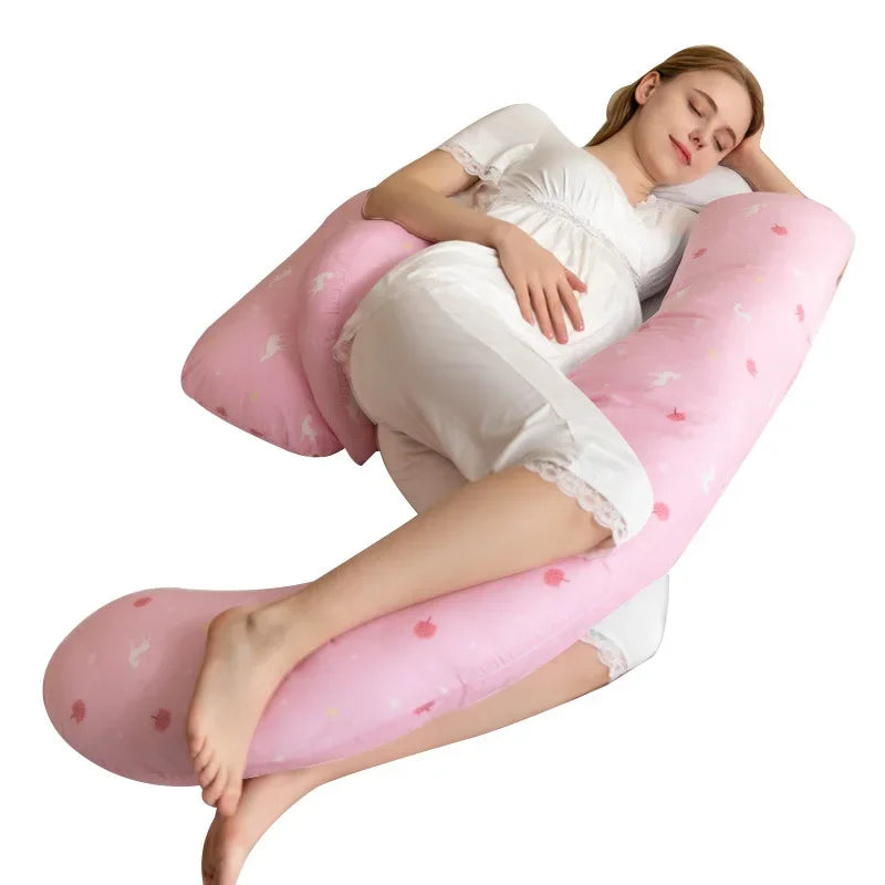 Pregnancy Pillow For Side Sleepers Nursing Comfortable Cotton Pregnant Women Body Pillow Support Waist Cushions The Little Baby Brand The Little Baby Brand