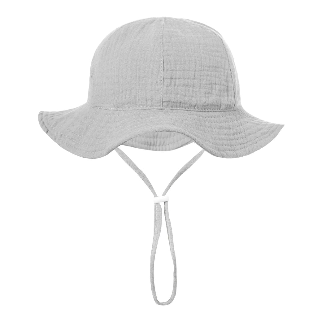 Baby Cotton Bucket Hat New Children Sunscreen Outdoor Caps Boys Girls Print Panama Hat Unisex Beach Fishing Hat For 3-12 Months The Little Baby Brand The Little Baby Brand