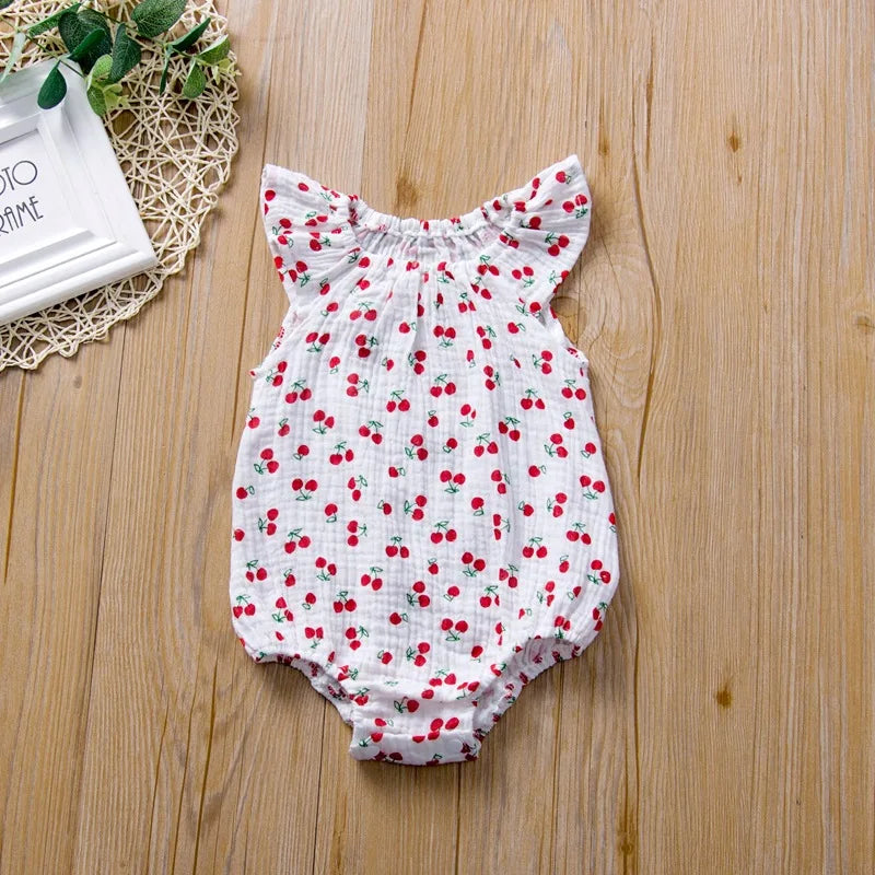 Summer Newborn Infant Baby Girls Romper Muslin Cotton Linen Infant Romper Playsuit Jumpsuit Fashion Baby Clothing The Little Baby Brand The Little Baby Brand