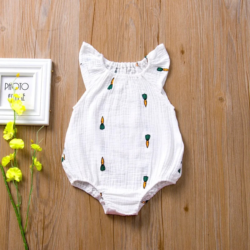 Baby Rompers Muslin Cotton Sleeveless Baby Romper (Copy) The Little Baby Brand The Little Baby Brand