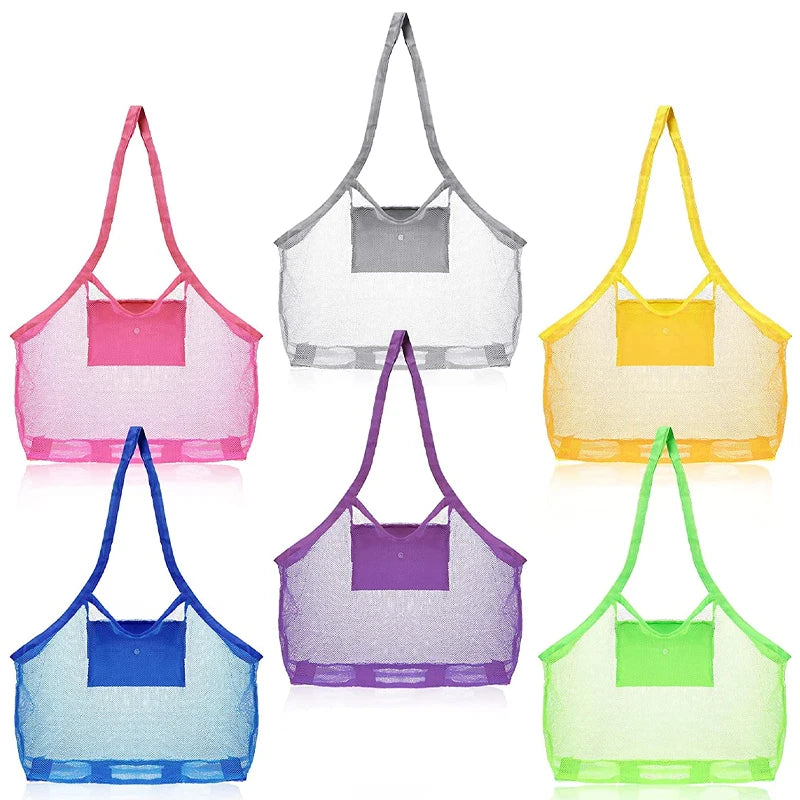 Children Sand Away Protable Mesh Bag Kids Toys Storage Bags Swimming Large Beach Bag for Towels Women Cosmetic Makeup Bag сумка The Little Baby Brand The Little Baby Brand