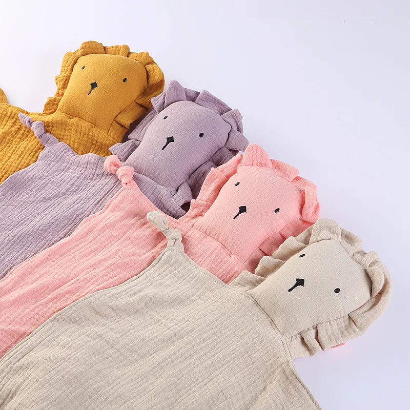 Baby Cotton Muslin Comforter Blanket Soft Newborn Sleeping Dolls Cute Lion Kids Sleep Toy Soothe Appease Towel Bibs Saliva Towel The Little Baby Brand The Little Baby Brand