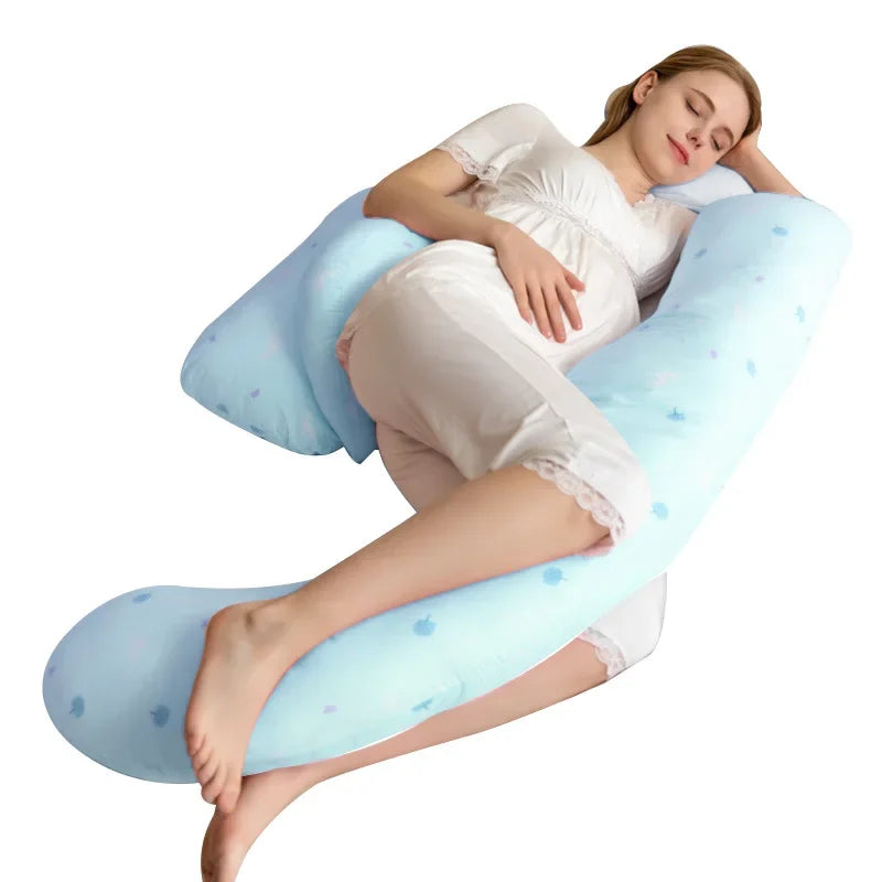 Pregnancy Pillow For Side Sleepers Nursing Comfortable Cotton Pregnant Women Body Pillow Support Waist Cushions The Little Baby Brand The Little Baby Brand