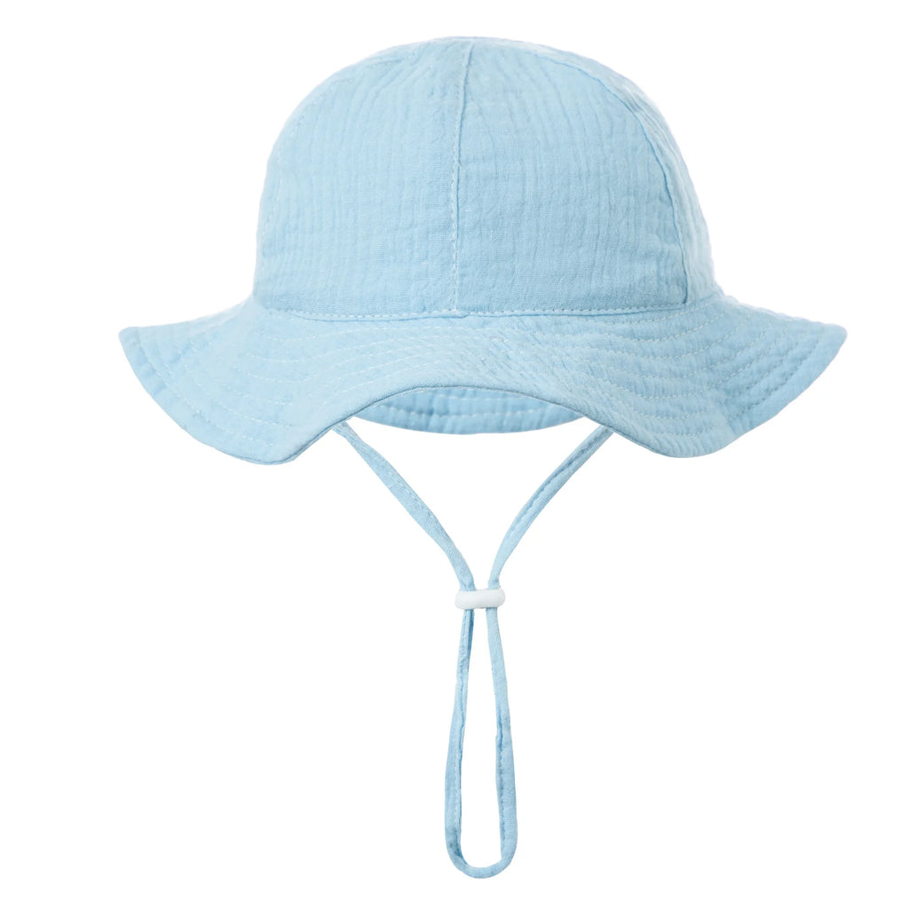 Baby Cotton Bucket Hat New Children Sunscreen Outdoor Caps Boys Girls Print Panama Hat Unisex Beach Fishing Hat For 3-12 Months The Little Baby Brand The Little Baby Brand