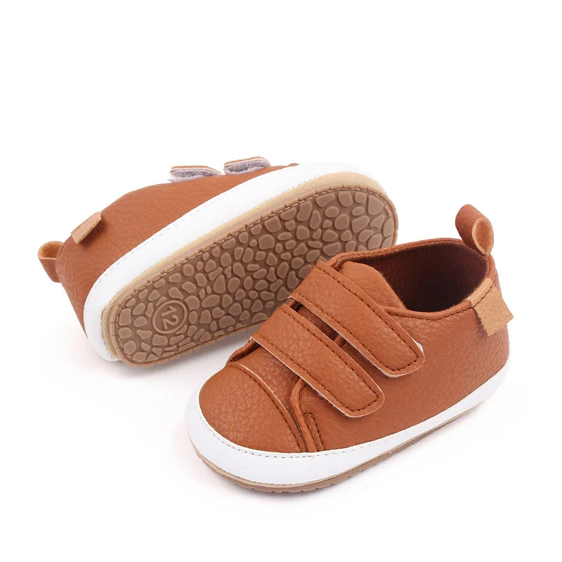 Baby shoes Velcro Baby Shoes - Brown (Copy) The Little Baby Brand The Little Baby Brand