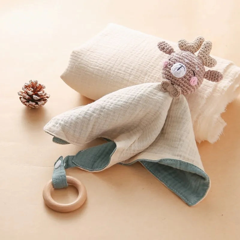 Baby Comfort Towel Newborn Stuff Baby Comforter Things Crochet  Animal Comforter towel for baby Bicolor Towel Sleep Accessories The Little Baby Brand The Little Baby Brand