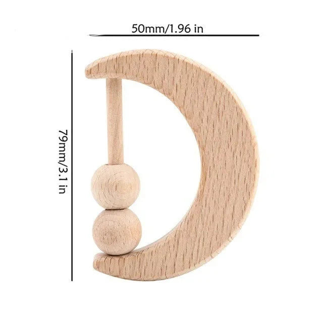 1Set Baby Toys Music Rattle Wood Crochet Bead Bracelet Wooden Rodent Chew Play Gym Montessori Baby Teether Products Newborn Gift The Little Baby Brand The Little Baby Brand