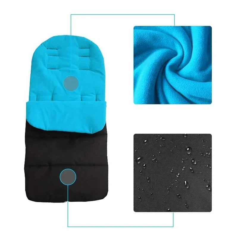 Blanket Cosy Toes Buggy Seat Soft Warm Windproof Newborn Sleeping Bag Cushion Universal Stroller Footmuff Coverfor Baby Thick The Little Baby Brand The Little Baby Brand