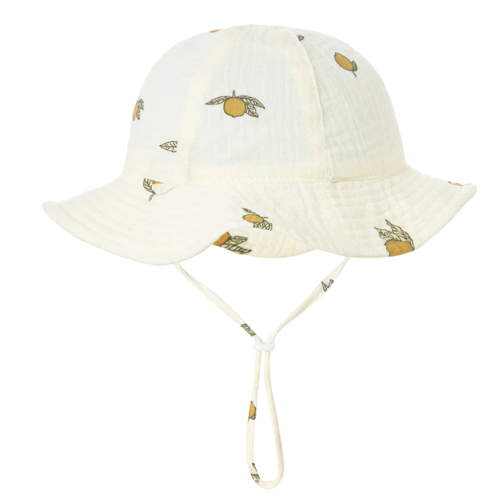 Baby Cotton Bucket Hat New Children Sunscreen Outdoor Caps Boys Girls Print Panama Hat Unisex Beach Fishing Hat For 3-12 Months The Little Baby Brand The Little Baby Brand