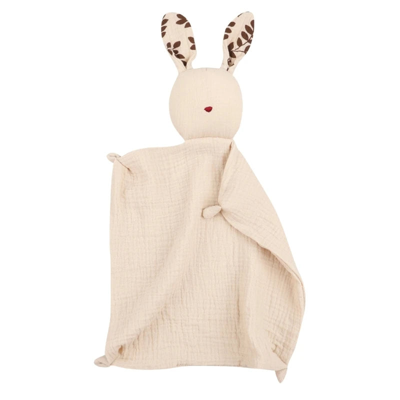 Cute Baby Rattle Bunny Muslin Towel Newborn Soft Cotton Sleeping Dolls Burp Soothing Cloth Blanket Educational Plush Rabbit The Little Baby Brand The Little Baby Brand