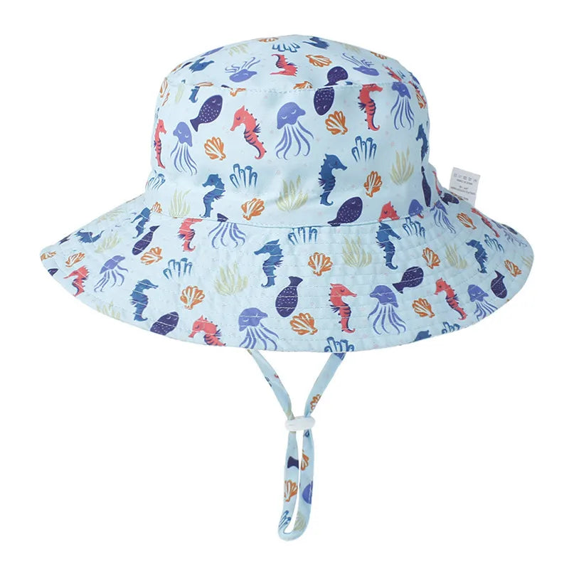 Girls Boys Outdoor Anti UV Beach Cap Summer Baby Sun Hat Kids Bucket Cap The Little Baby Brand The Little Baby Brand