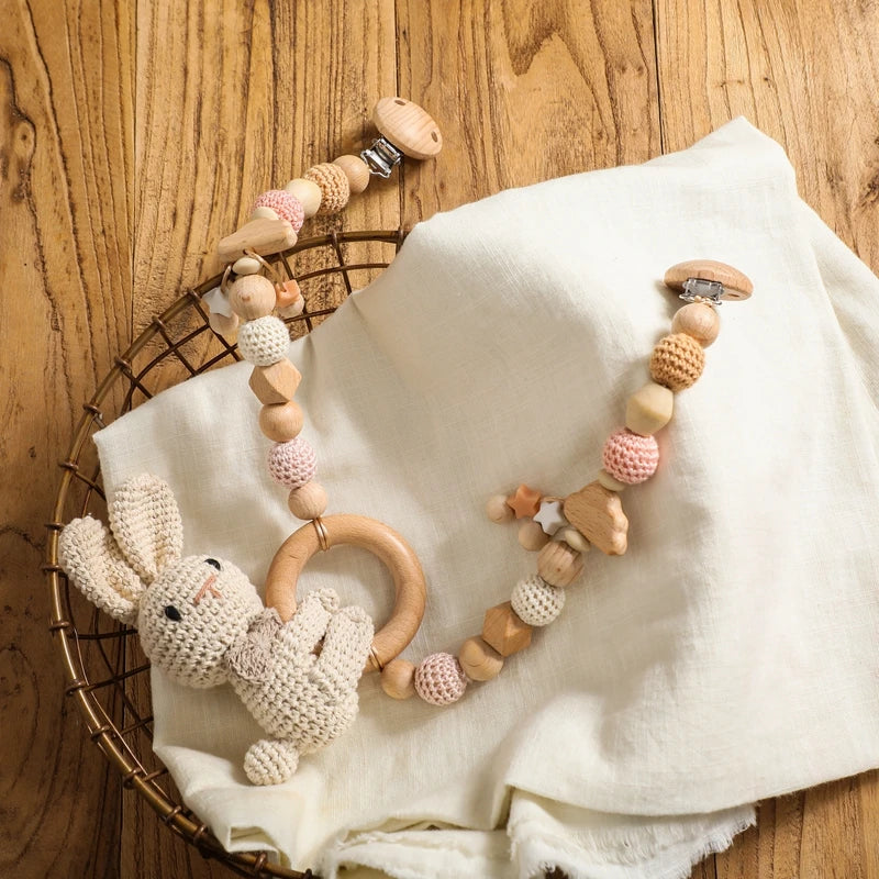 Baby Crochet Stroller Toys Wooden Hanging Ocean Stroller Teething Rattle Bell Animal Mobiles Gym Stroller Pendants Gifts Toys The Little Baby Brand The Little Baby Brand