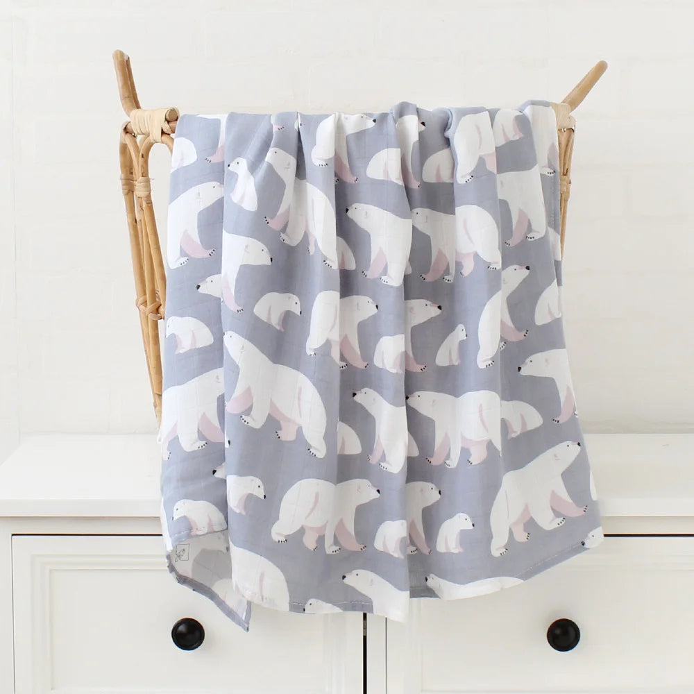 Muslin Swaddle Blanket Bamboo Muslin Swaddle Blanket. (Copy) The Little Baby Brand The Little Baby Brand