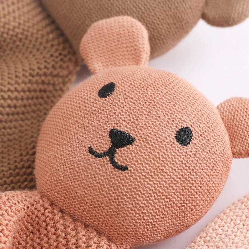 Safe Cotton Baby Towel Newborn Appease Towel Soft Baby Cotton Comforter Security Blanket kawaii Bear Sleeping Dolls Face Towel The Little Baby Brand The Little Baby Brand