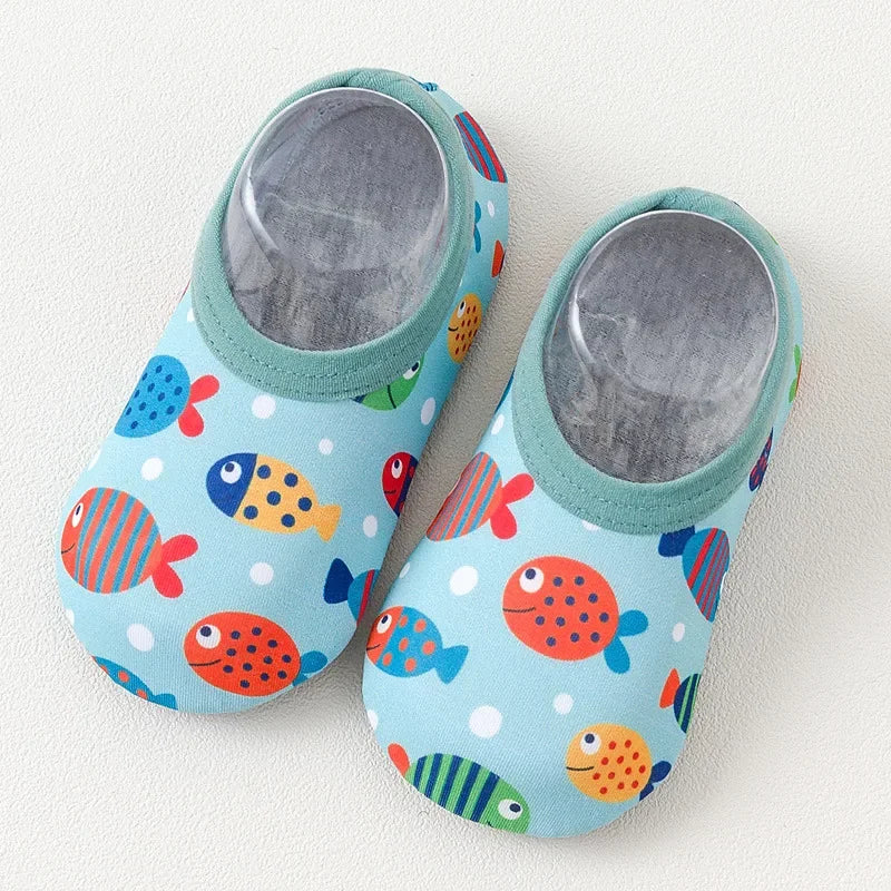 Children Swimming Surf Sports Sneakers Summer Thin Anti-slip Aqua Swim Floor Socks Baby Kids Cartoon Pool Beach Water Shoes The Little Baby Brand The Little Baby Brand