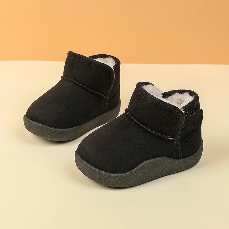 2-8Years Baby Warm and Velvet Shoes Boys Girls Winter Cotton Boots Thickened Children's Soft Soled Anti Slip Shoes Wholesale The Little Baby Brand The Little Baby Brand