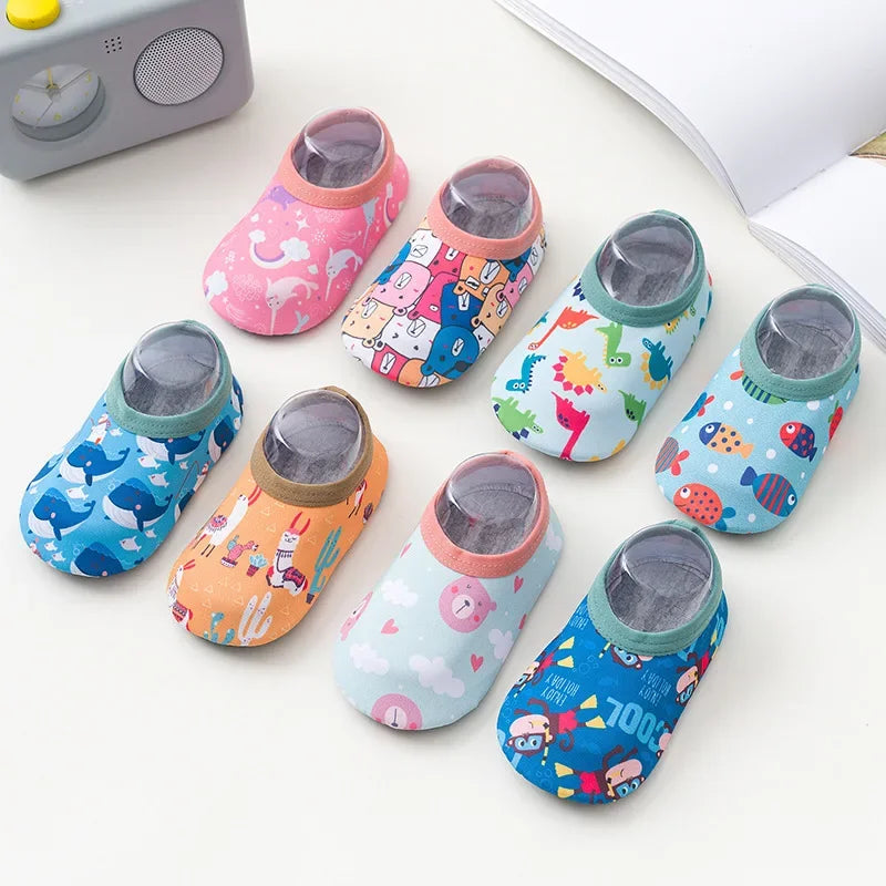 Children Swimming Surf Sports Sneakers Summer Thin Anti-slip Aqua Swim Floor Socks Baby Kids Cartoon Pool Beach Water Shoes The Little Baby Brand The Little Baby Brand