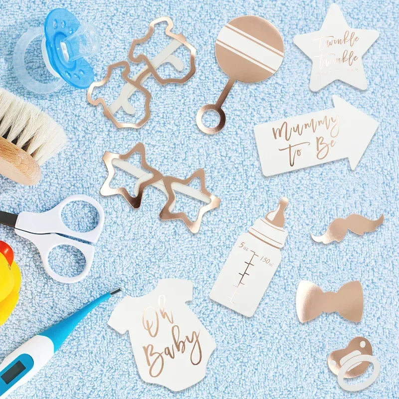 Oh Baby Photo Booth Props Mummy To Be Baby Shower Decoration for Baby Welcome Gender Reveal Kids 1st Birthday DIY Party Supplies The Little Baby Brand The Little Baby Brand