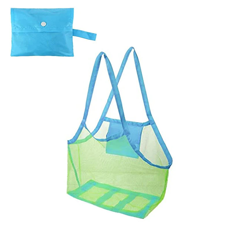 Children Sand Away Protable Mesh Bag Kids Toys Storage Bags Swimming Large Beach Bag for Towels Women Cosmetic Makeup Bag сумка The Little Baby Brand The Little Baby Brand