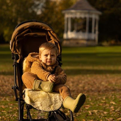 Sheepskin Pram Liner Baby Sheepskin Snuggler Pramliner - Natural The Little Baby Brand The Little Baby Brand