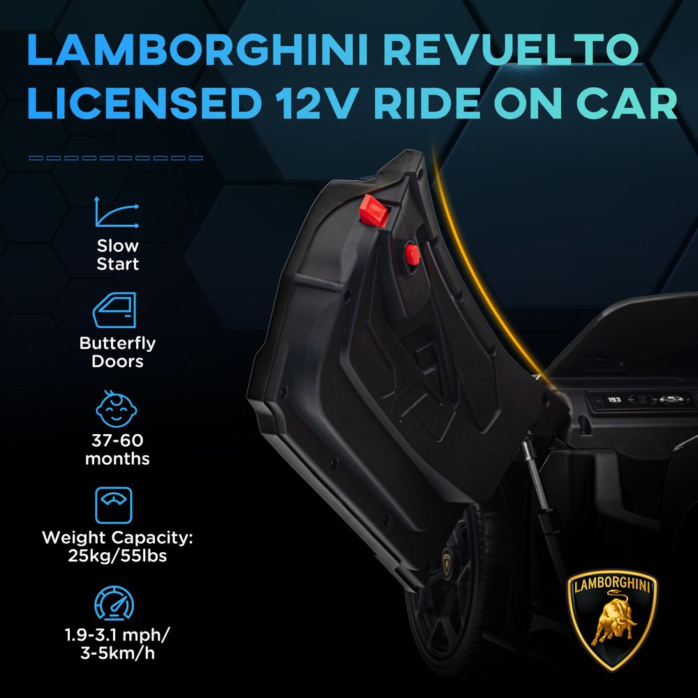 AIYAPLAY Lamborghini Revuelto Licensed Ride on Car w/ Suspension AIYAPLAY The Little Baby Brand