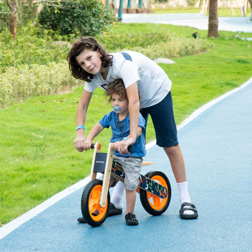 Balance Bikes Fox Kids Wooden Balance Bike with Adjustable Seat Avasam The Little Baby Brand