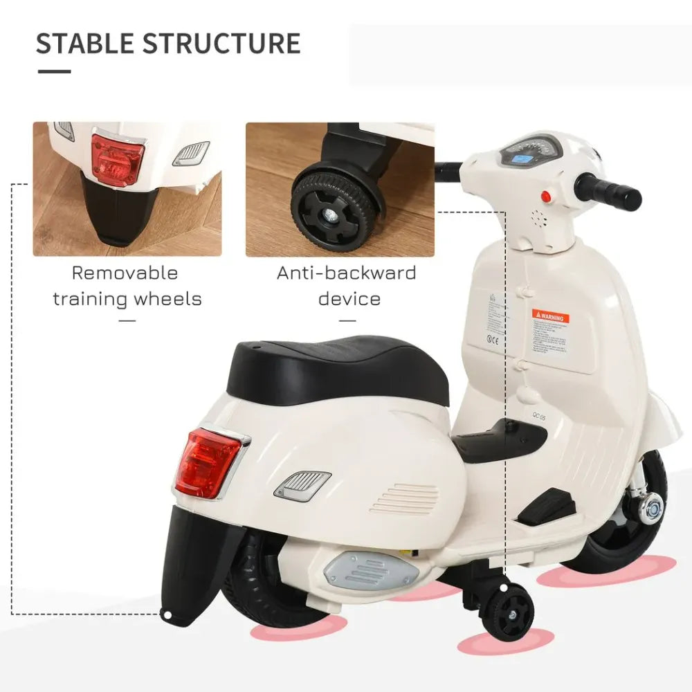 Vespa Licensed Kids Ride On Motorcycle 6V Battery Powered Electric Toys Unbranded The Little Baby Brand