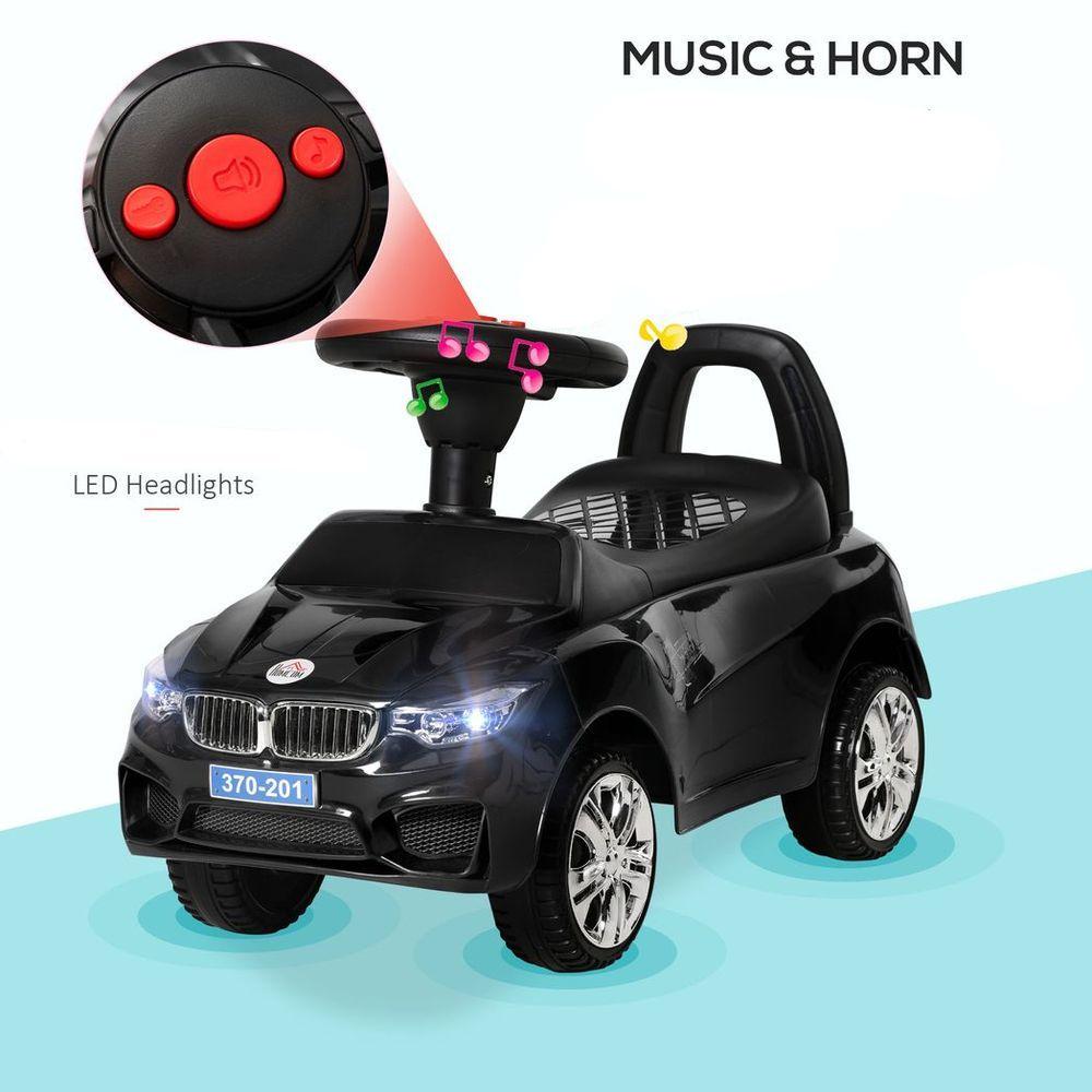 HOMCOM Ride on Car Baby Toddler Walker Foot to Floor Sliding Car Slider Black AIYAPLAY The Little Baby Brand