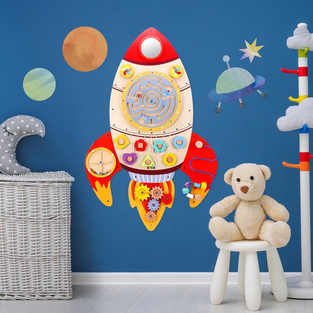 Wooden Toys Wooden Toy Rocket SOKA Play Imagine Learn The Little Baby Brand