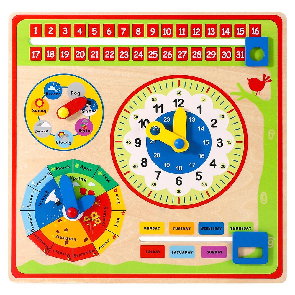 Wooden Toys Magnetic Wooden Calendar and Weather Board SOKA Play Imagine Learn The Little Baby Brand